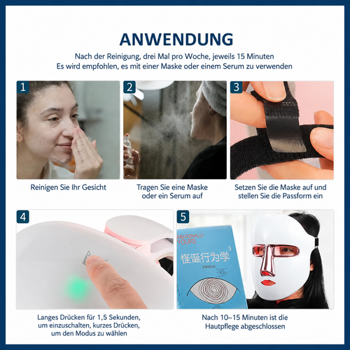 7 LED Colors - Face Mask