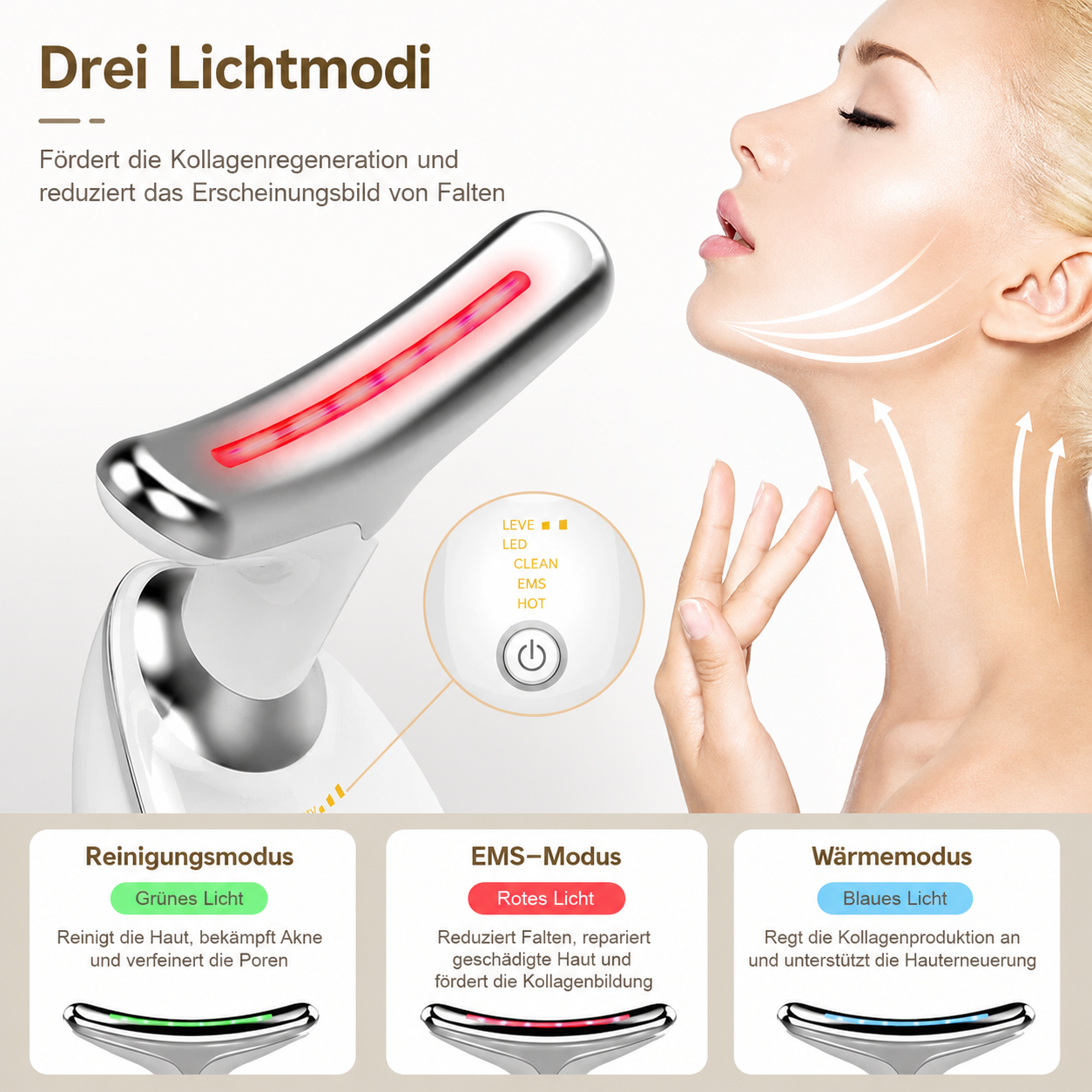 Neck and Face LED Therapy